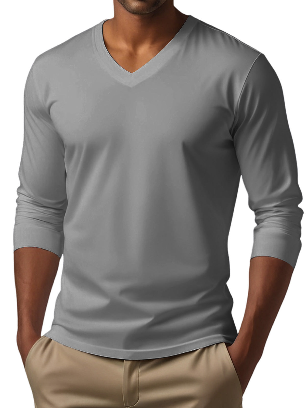 Men's Digital Printing Men's Versatile Long Sleeve